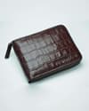 Luxury Series Men's Original Leather Wallet - Cherry - Thumbnail 1