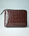 Luxury Series Men’s Original Leather Wallet (Cherry) - Thumbnail 3