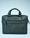 Vintage Series - 100% Original Leather (Laptop Bag) - Black - Thumbnail 3