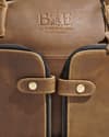 Crown Edition - Men's Executive 100% Original Leather Large Briefcase - Luxury Brown - Thumbnail 7