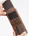 Harvard Men’s Original Leather Wallet (Rugged Series) - Brown - Thumbnail 4