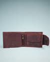 Derby - Men’s Original Leather Wallet (Rugged Cherry) - Thumbnail 3