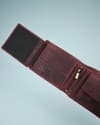 Derby - Men’s Original Leather Wallet (Rugged Cherry) - Thumbnail 4