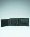 Harvard Men’s Original Leather Wallet (Rugged Series) - Green - Thumbnail 5