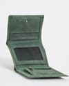 Dublin - Men’s Original Leather Trifold Wallet (Rugged Series) - Green - Thumbnail 2