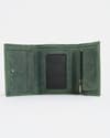 Dublin - Men’s Original Leather Trifold Wallet (Rugged Series) - Green - Thumbnail 4
