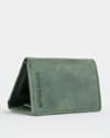 Dublin - Men’s Original Leather Trifold Wallet (Rugged Series) - Green - Thumbnail 5