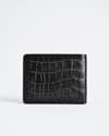 Berlin  (Sleek Series) - Men’s Original Leather Wallet - Croco Black - Thumbnail 1