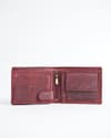 Harvard Men’s Original Leather Wallet (Rugged Series) - Cherry - Thumbnail 2