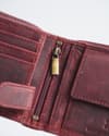 Harvard Men’s Original Leather Wallet (Rugged Series) - Cherry - Thumbnail 6