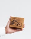 Cambridge (Limited Edition) Men’s Original Leather Wallet - Rugged Tan - Bike - Thumbnail 4