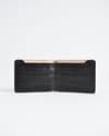 Heritage (Sleek Series) - Men’s Original Leather Wallet - Croco Black - Thumbnail 1