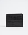 Heritage (Sleek Series) - Men’s Original Leather Wallet - Croco Black - Thumbnail 8