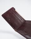 Heritage (Sleek Series) - Men’s Original Leather Wallet - Croco Cherry - Thumbnail 7