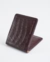 Heritage (Sleek Series) - Men’s Original Leather Wallet - Croco Cherry - Thumbnail 8