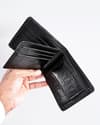 Hudson Men’s Original Leather Wallet (Croco Black) - Thumbnail 4