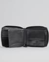 Tokyo Men’s Original Leather Zipper Wallet - (Jet Black) - Thumbnail 2