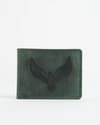 Cambridge (Limited Edition) Men’s Original Leather Wallet - (Rugged Green) - Eagle - Thumbnail 2