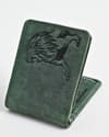 Cambridge (Limited Edition) Men’s Original Leather Wallet - (Rugged Green) - Lion - Thumbnail 1