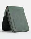 Tokyo Men’s Original Leather Wallet - (Rugged Series) - Green - Thumbnail 7