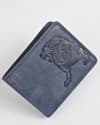 Cambridge (Limited Edition) Men’s Original Leather Wallet - Rugged Blue - Lion - Thumbnail 1