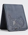 Cambridge (Limited Edition) Men’s Original Leather Wallet - Rugged Blue - Lion - Thumbnail 6