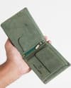 Cambridge - Men’s Original Leather Wallet (Rugged Series) - Green - Thumbnail 4
