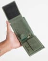 Cambridge - Men’s Original Leather Wallet (Rugged Series) - Green - Thumbnail 5