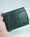 Derby - Men’s Original Leather Wallet (Rugged Series) - Green - Thumbnail 7