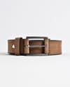 Sydney- Men's Original Leather Belt  (Suede Tan) - 28-44 - Thumbnail 4