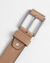 Sydney- Men's Original Leather Belt  (Suede Tan) - 28-44 - Thumbnail 9