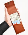 Milton - Men’s Original Leather Minimalist Wallet (Luxury Tan) - Thumbnail 2