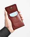 Milton - Men’s Original Leather Minimalist Wallet (Luxury Brown) - Thumbnail 3