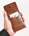 Milton - Men’s Original Leather Minimalist Wallet (Robust Brown) - Thumbnail 3