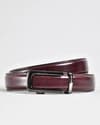 Oxford Men's Original Leather Belt  (Burgundy Blend) - 28-44 - Thumbnail 1