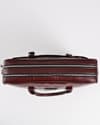 Executive Men's Original Leather Briefcase  (Croco Rich Brown) - Thumbnail 5