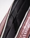 Executive Men's Original Leather Briefcase  (Croco Rich Brown) - Thumbnail 7
