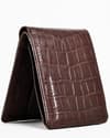 Cambridge Men’s Original Leather Wallet (Croco Cherry) - Thumbnail 1
