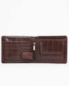 Cambridge Men’s Original Leather Wallet (Croco Cherry) - Thumbnail 5
