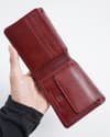 Hudson Men’s Original Leather Wallet (Brown & Cherry Blend) - Thumbnail 6