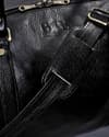 Weekender Duffle  - Original Leather Travel Bag (Black) - Thumbnail 6