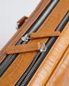 Executive Men's Original Leather Briefcase  (Croco Rich Tan) - Thumbnail 5