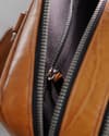 Executive Men's Original Leather Briefcase  (Croco Rich Tan) - Thumbnail 7