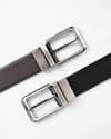 Mexico - Men's Original Leather Belt  Reversible (Classic Black & Brown) - 28-44 - Thumbnail 7