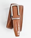 Oxford Men's Original Leather Belt  (Croco Tan) - 28-44 - Thumbnail 3