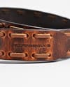 Great Britain - Men's Original Leather Belt  (Vintage Tan) - 28-44 - Thumbnail 4