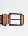 Sydney- Men's Original Leather Belt  (Suede Tan) - 28-44 - Thumbnail 7