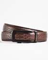 Oxford Men's Original Leather Belt  (Python Brown)  28-44 - Thumbnail 1