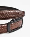 Oxford Men's Original Leather Belt  (Python Brown)  28-44 - Thumbnail 6