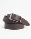 Lazio Men's Original Leather Belt  Reversible (Black & Brown) - 28-44 - Thumbnail 1